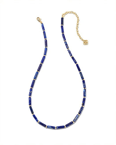 Ember Gold Strand Necklace in Blue Lapis