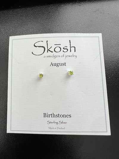 August 3MM Sterling Silver Earrings