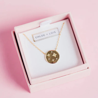Chloe & Lois Gold Starbust Necklace