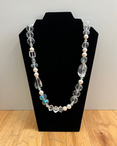 Crystal and Pearl Necklace