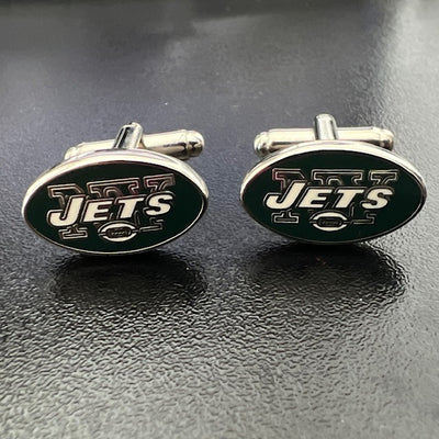 Sterling Silver Jets Cufflinks
