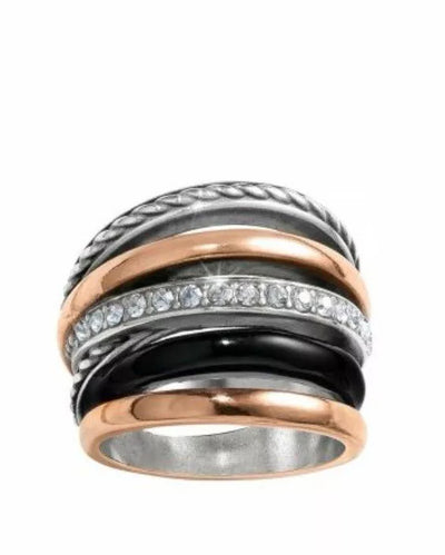 Neptune's Rings Black Ring Size 6