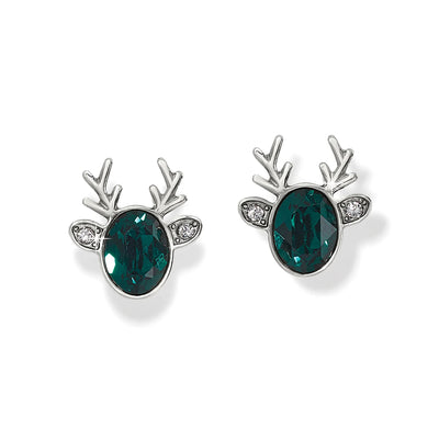 Reindeer Glitz Green Mini Post