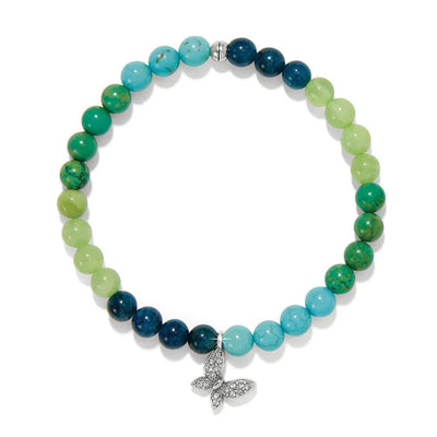 Enchanting Butterfly Silver Stretch Bracelet