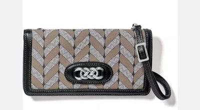 Black Interlok Braid Large Wallet