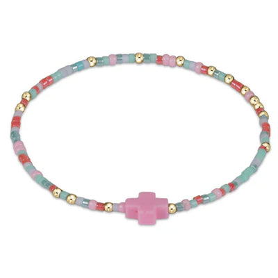 E Girl Hope Unwritten Signature Cross Bracelet - Popsicle