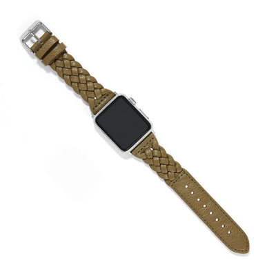 Sutton Braided Olive Leather Band