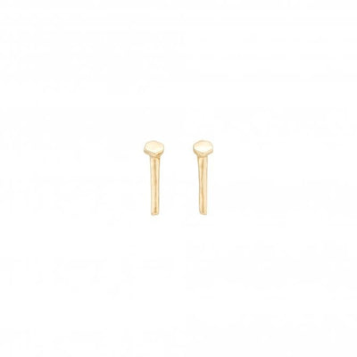 UNOde50 Gold Nail Earrings