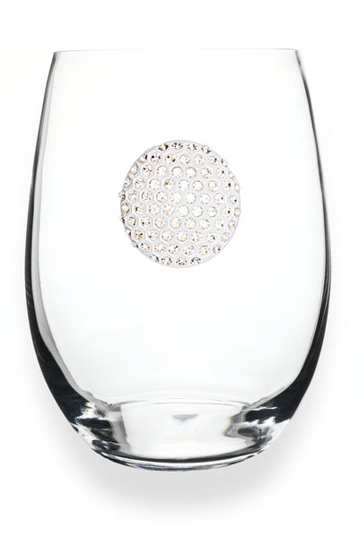 Golf Ball Stemless Wine Glass