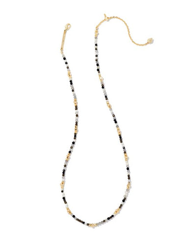 Britt Gold Choker Necklace in Neutral Mix
