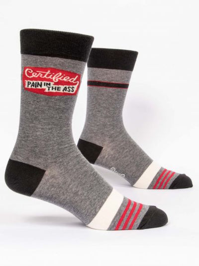 Certified Pain in the Ass Men's Socks | Unique Gifts That Make a Statement