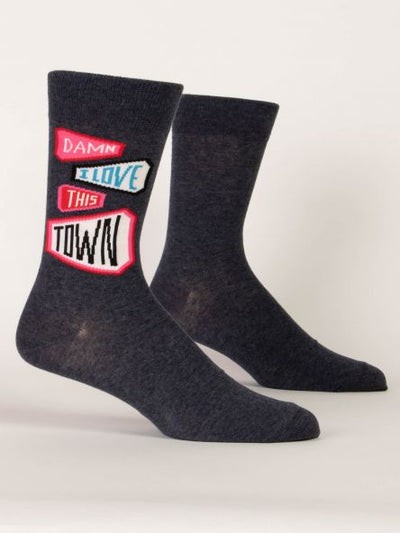 Damn I Love This Town Men's Socks