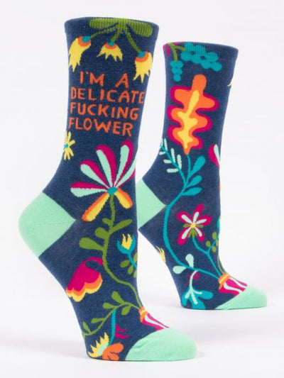 Delicate Fucking Flower Women's Socks
