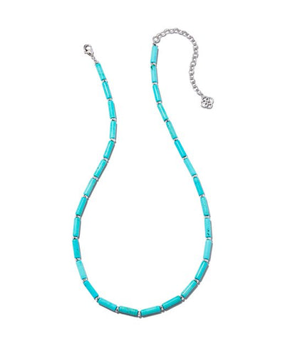 Ember Silver Strand Necklace in Variegated Turquoise Magnesite