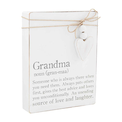 Grandma Definiton Plaque