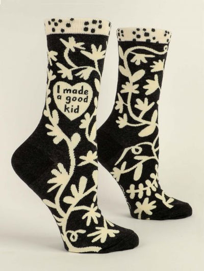 I made A Good Kid Women's Socks | Unique Gifts That Make a Statement