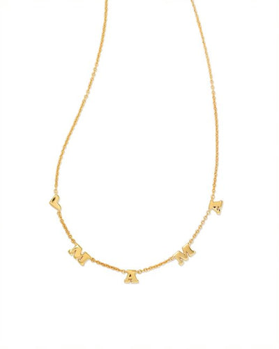 Mama Strand Necklace in Gold