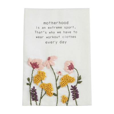 Motherhood Mom Floral Towel