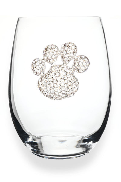 Paw Stemless Wine Glass