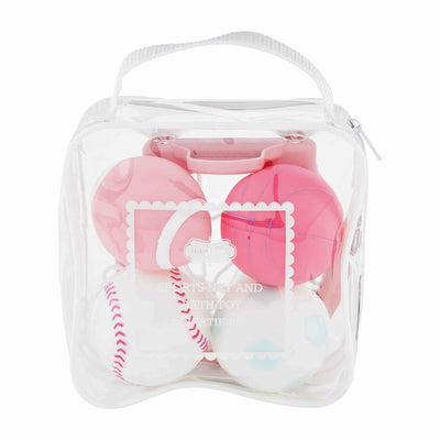 Pink Sports Bath Toys Set