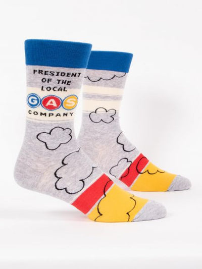 President of the Local Gas Co. Men's Socks | Unique Gifts That Make a Statement