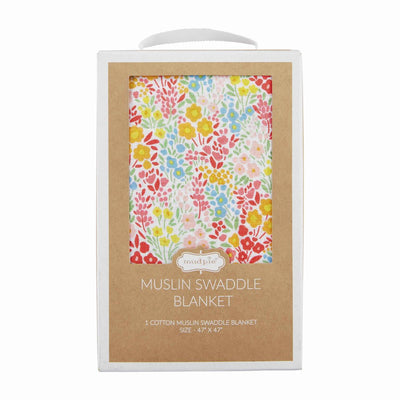 Rainbow Floral Swaddle