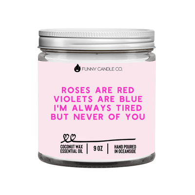 Roses Are Red Candle