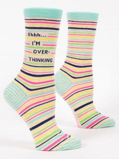 Shhh I'm Overthinking Women's Socks | Unique Gifts That Make a Statement