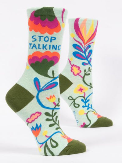 Stop Talking Women's Socks | Unique Gifts That Make a Statement