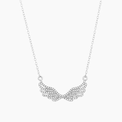 Silver Wing It Pendant Necklace