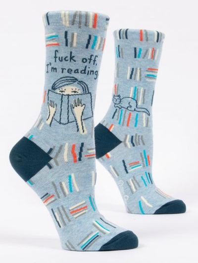 Fuck Off I'm Reading Women's Socks | Unique Gifts That Make a Statement