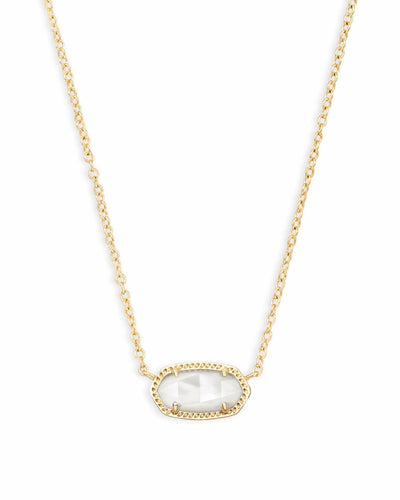 Elisa Pendant Necklace In Ivory Pearl
