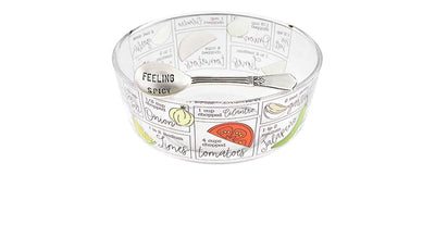 Salsa Gauc Glass Dip Bowl Set