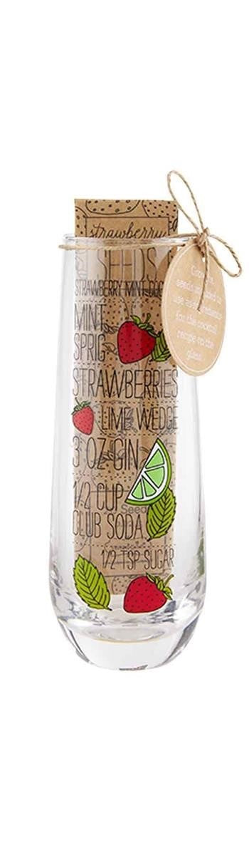 Strawberry Recipe Seed Glass