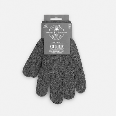 Well Groomed Xl Extra Rough Shower Gloves - Charcoal